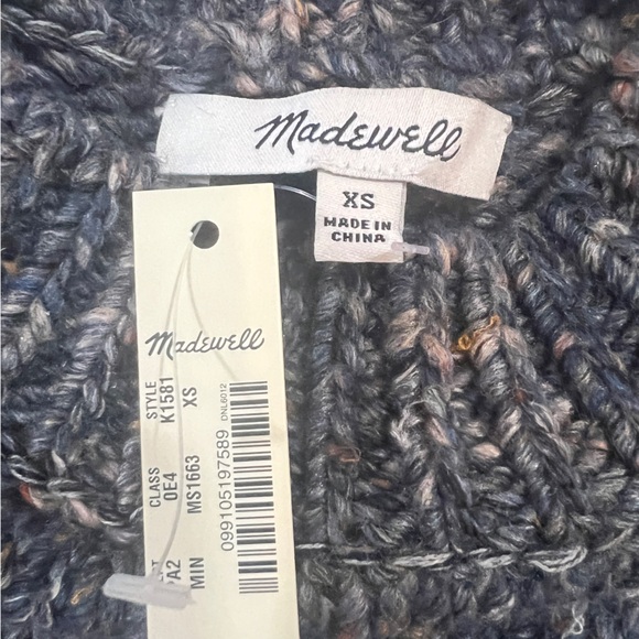 New Madewell Pleat-Shoulder Pullov Sweater XS - Picture 7 of 9